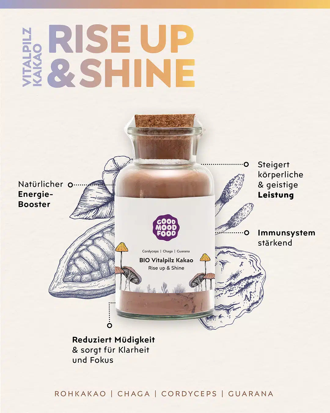 Bio Vitalpilz Kakao – Rise Up & Shine