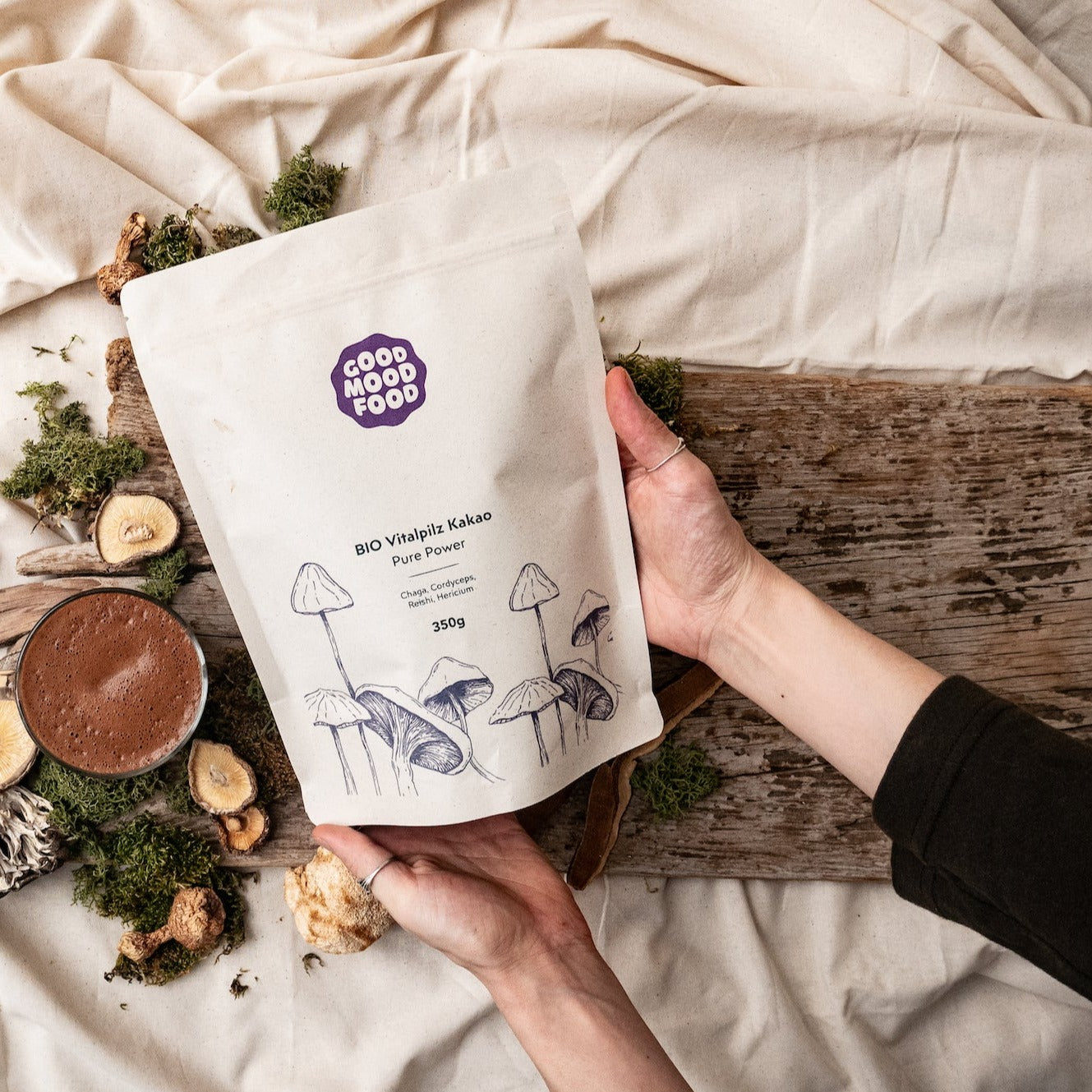 Bio Vitalpilz Kakao Pure Power - Zuckerfrei